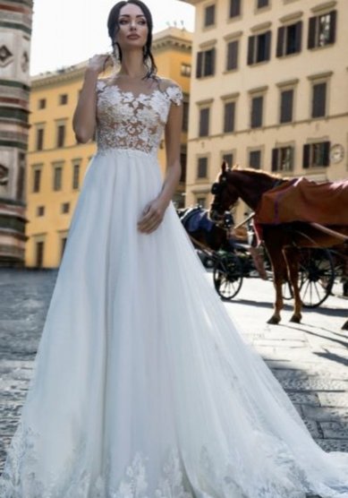 Свадебное платье DELFINA-В65751 - Свадебный салон ВЕГА