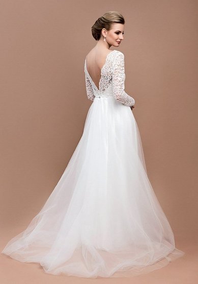 Свадебное платье Винтаж( рукава 3/4 )-В65878 - Свадебный салон Венера