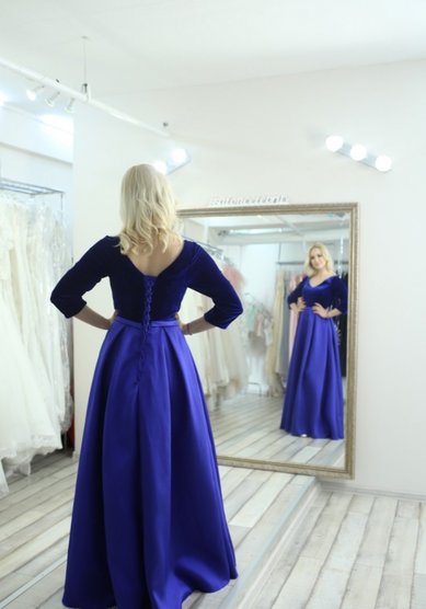 Вечернее платье Анютины глазки-C66474 - Свадебный салон Celebrity