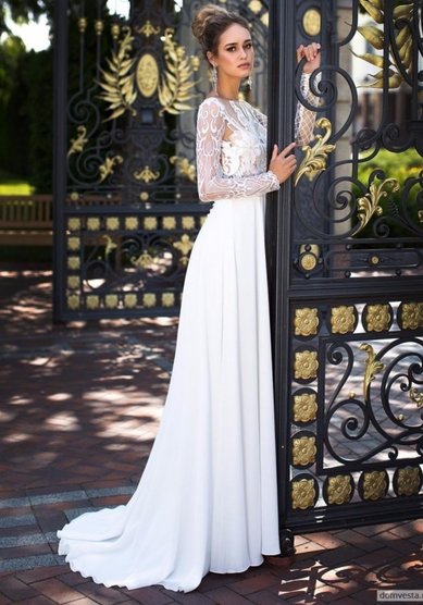 Свадебное платье Винтаж (шантильи)-В67013 - Свадебный салон Венера