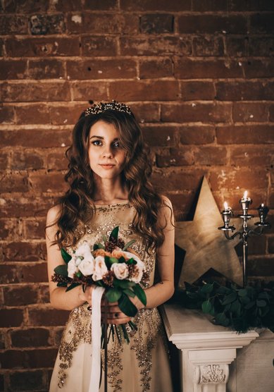 Вечернее платье Золотые искры PB006-C67202 - Свадебный салон Celebrity