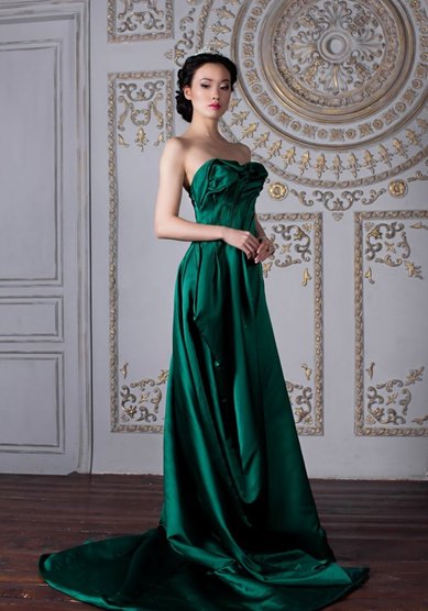 Вечернее платье Изумрудная королева PB008-C67203 - Свадебный салон Celebrity