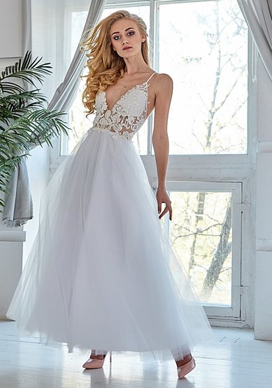 Свадебное платье Дана миди-О67606 - Студия - Ателье Очарование