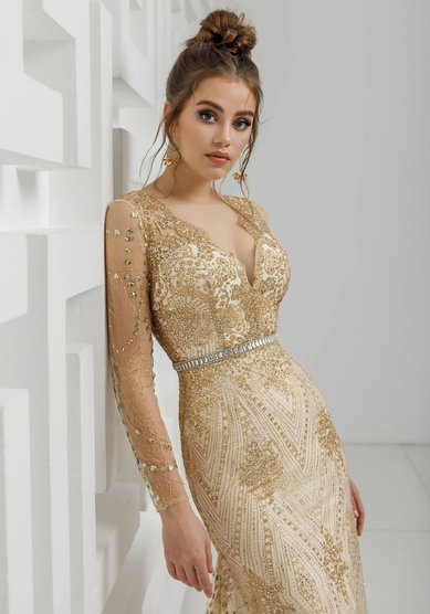 Вечернее платье 19002 GOLDEN-В67654 - Свадебный салон ВЕГА