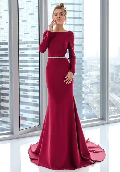 Вечернее платье 19003 WINE-В67655 - Свадебный салон ВЕГА