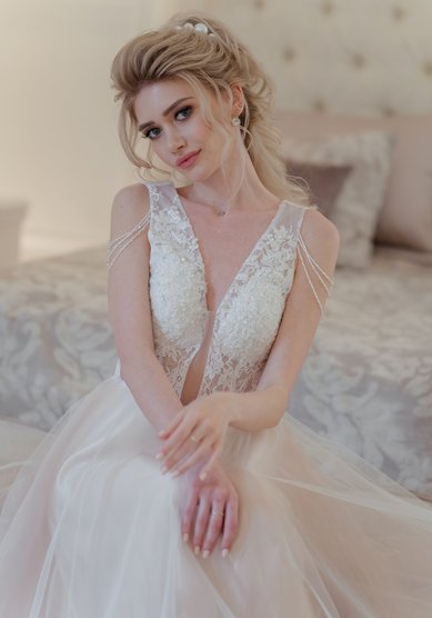 Свадебное платье Ника люкс-О67719 - Студия - Ателье Очарование