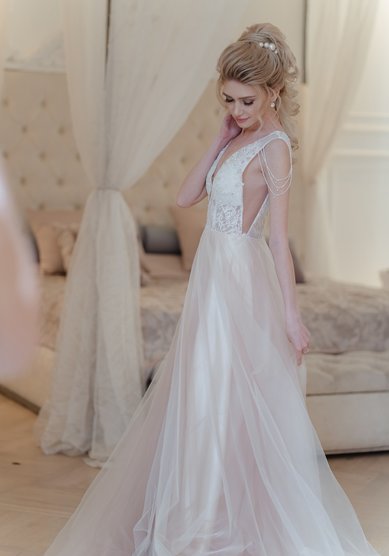 Свадебное платье Ника люкс-О67719 - Студия - Ателье Очарование