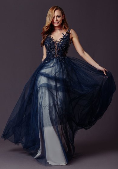 Вечернее платье ЛАЗУРИТ-В67823 - Свадебный салон ВЕГА