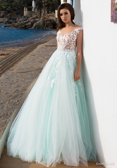 Свадебное платье Аквамарин-М68097 - Свадебный салон Мендельсон