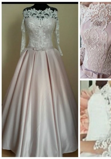 Свадебное платье Алина3 атлас-М68109 - Свадебный салон Мендельсон