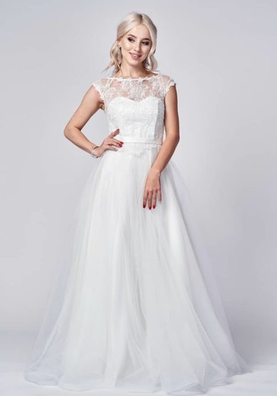 Свадебное платье Крис крем.-A68443 - Салон свадебных и вечерних платьев Anna Dress