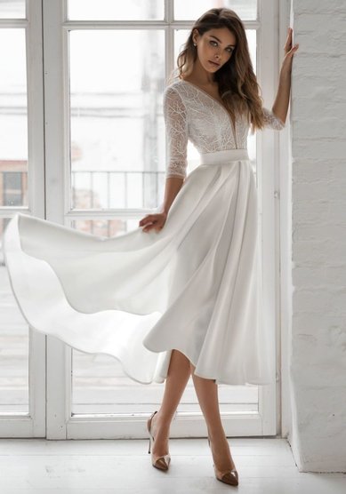 Свадебное платье Эшли-M68648 - Салон свадебных и вечерних платьев для современных невест MegaDay...