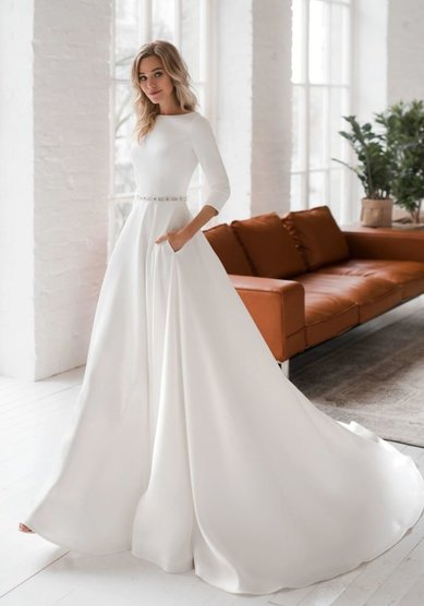 Свадебное платье Брук-M68655 - Салон свадебных и вечерних платьев для современных невест MegaDay...