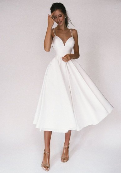 Свадебное платье Ким Миди-M68660 - Салон свадебных и вечерних платьев для современных невест MegaDay...