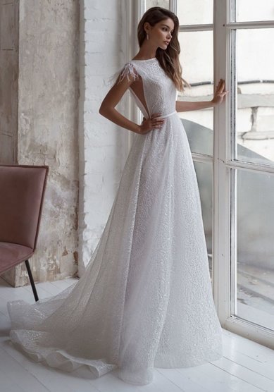 Свадебное платье Эльза-M68662 - Салон свадебных и вечерних платьев для современных невест MegaDay...