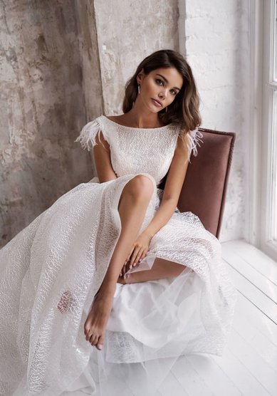 Свадебное платье Эльза-M68662 - Салон свадебных и вечерних платьев для современных невест MegaDay...