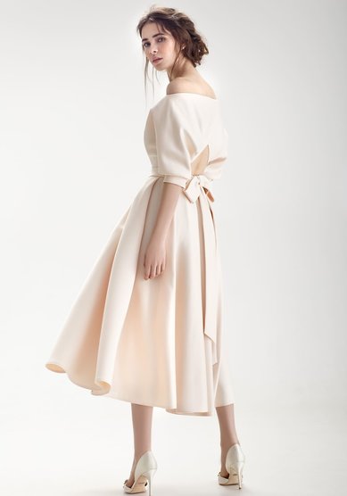 Свадебное платье Бэйли миди-M68674 - Салон свадебных и вечерних платьев для современных невест MegaDay...