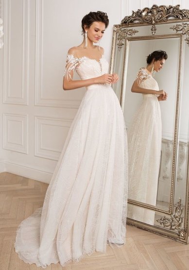 Свадебное платье Бриония-M68734 - Салон свадебных и вечерних платьев для современных невест MegaDay...