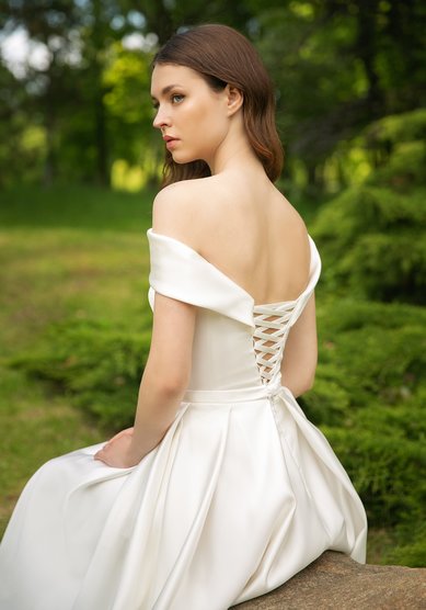 Свадебное платье Аллин миди-М69111 - Свадебный салон МОЯ СВАДЬБА