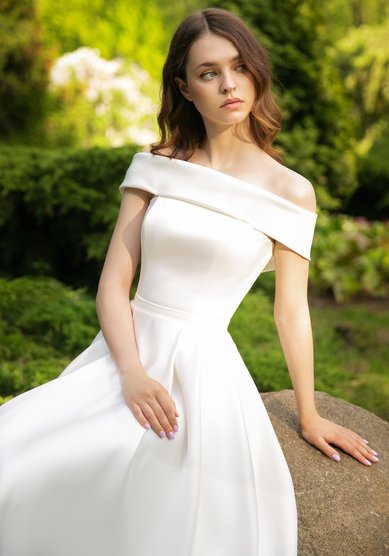 Свадебное платье Аллин миди-М69111 - Свадебный салон МОЯ СВАДЬБА