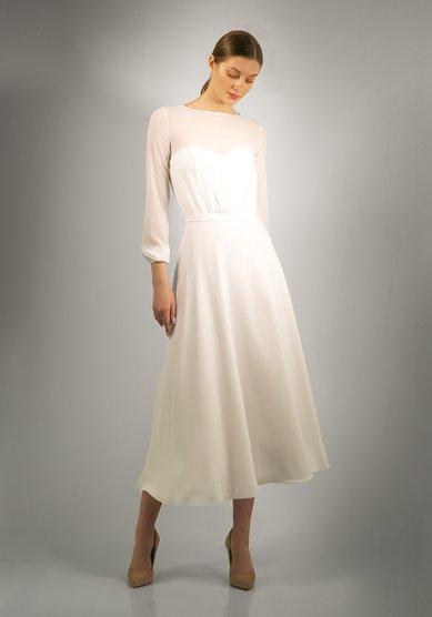 Свадебное платье Вивиан миди-М69153 - Свадебный салон МОЯ СВАДЬБА