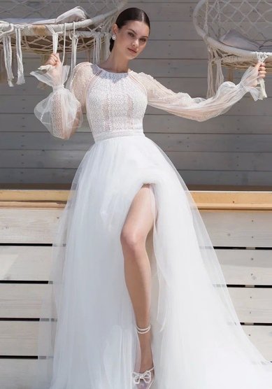 Свадебное платье К 0496-M69596 - Салон свадебных и вечерних платьев для современных невест MegaDay...