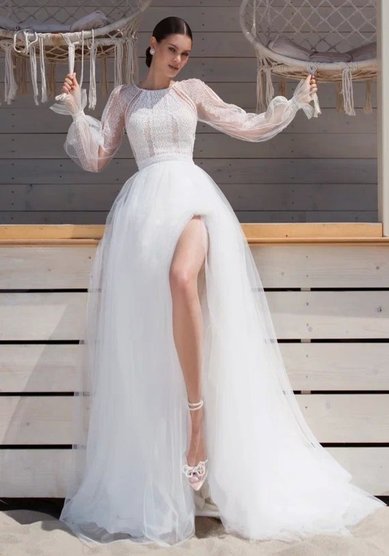 Свадебное платье К 0496-M69596 - Салон свадебных и вечерних платьев для современных невест MegaDay...