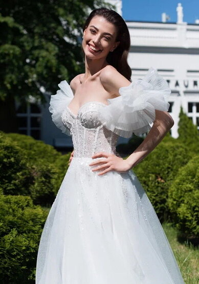 Свадебное платье ММ 0878-M69738 - Салон свадебных и вечерних платьев для современных невест MegaDay...