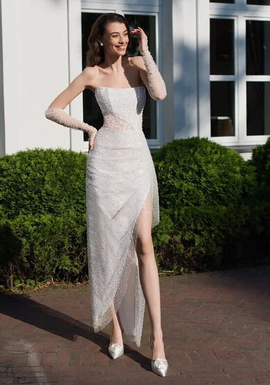 Свадебное платье ММ 0883-M69753 - Салон свадебных и вечерних платьев для современных невест MegaDay...