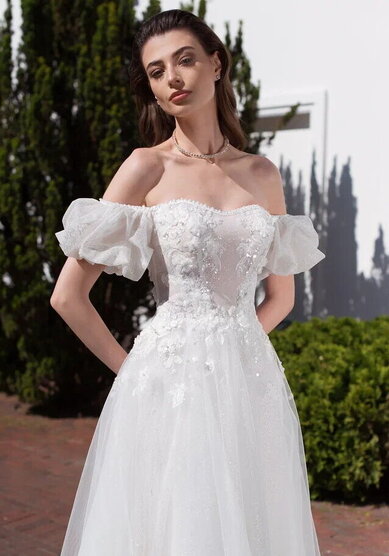 Свадебное платье ММ 0887-M69757 - Салон свадебных и вечерних платьев для современных невест MegaDay...