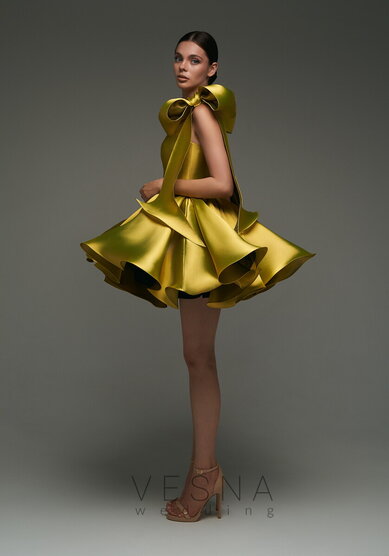 Вечернее платье Ника Голд-V69804 - Свадебный салон Vesna (Москва)