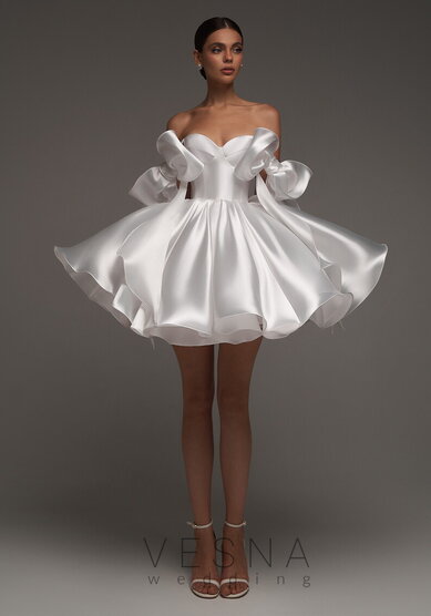 Свадебное платье Принцесс силк вайт-V69812 - Свадебный салон Vesna (Москва)