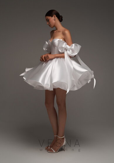 Свадебное платье Принцесс силк вайт-V69812 - Свадебный салон Vesna (Москва)