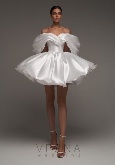 Свадебное платье Рафаэлла Силк вайт-V69813 - Свадебный салон Vesna (Москва)