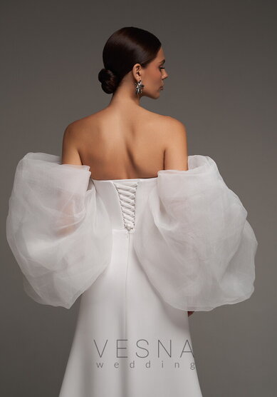 Свадебное платье Руми с Рукавами-V69819 - Свадебный салон Vesna (Москва)