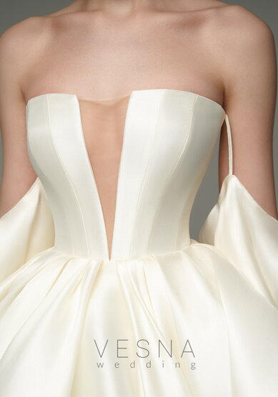 Свадебное платье Эйприл крем-V69823 - Свадебный салон Vesna (Москва)