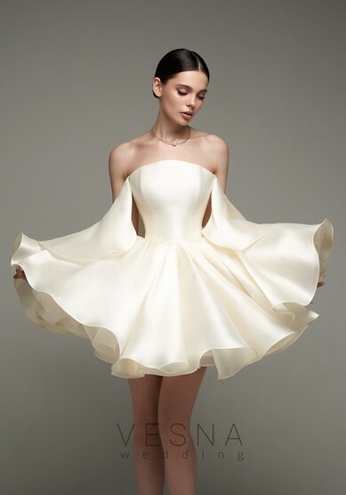 Свадебное платье Эйприл крем-V69862 - Свадебный салон Vesna (Москва)