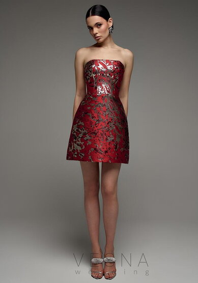Вечернее платье Жаклин Шанхай Рэд-V70039 - Свадебный салон Vesna (Москва)