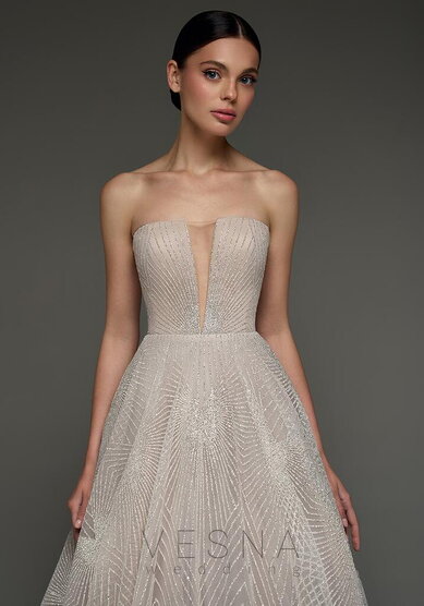 Свадебное платье Вирджини Люкс-V70054 - Свадебный салон Vesna (Москва)