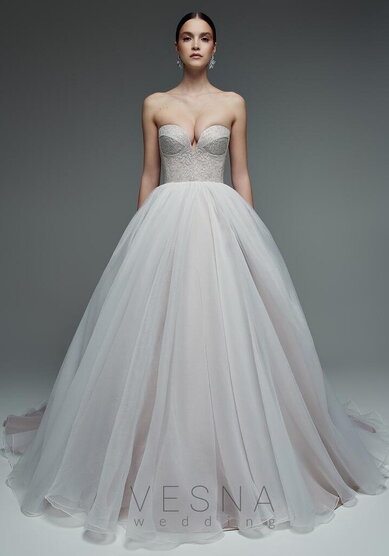 Свадебное платье Джессика Флер-V70055 - Свадебный салон Vesna (Москва)