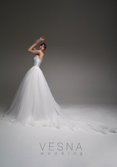 Свадебное платье Элиф Вайт-V70061 - Свадебный салон Vesna (Москва)