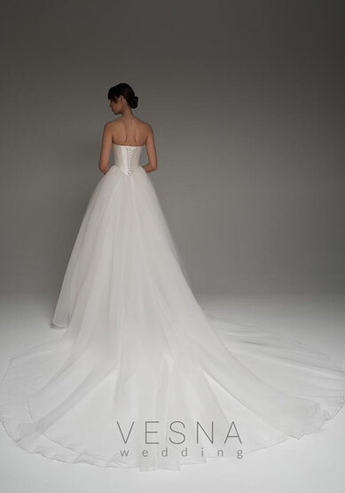 Свадебное платье Элиф Крем-V70063 - Свадебный салон Vesna (Москва)