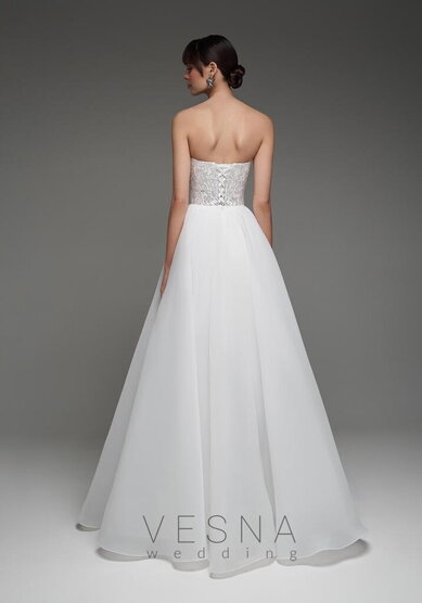 Свадебное платье Мари Вайт Органза-V70064 - Свадебный салон Vesna (Москва)