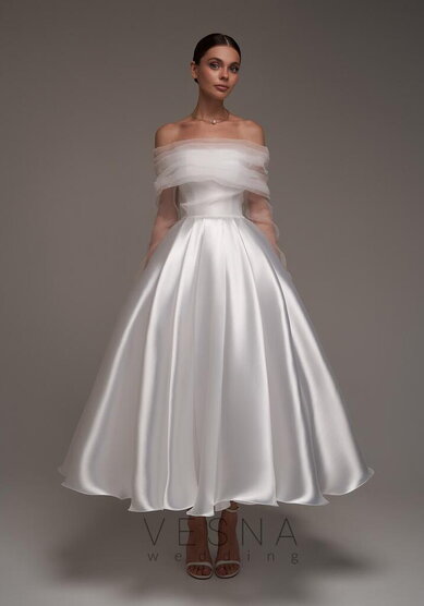 Свадебное платье Грейс Вайт + Вуаль-V70074 - Свадебный салон Vesna (Москва)