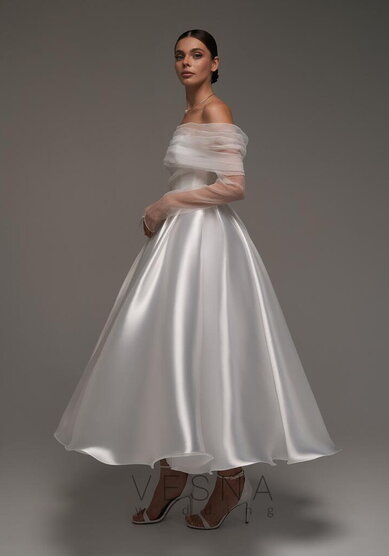 Свадебное платье Грейс Вайт + Вуаль-V70074 - Свадебный салон Vesna (Москва)