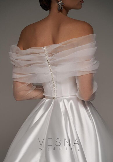 Свадебное платье Шадэ Силк Вуаль-V70081 - Свадебный салон Vesna (Москва)