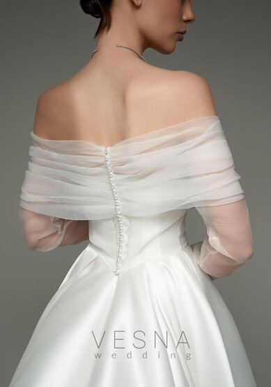 Свадебное платье Шадэ Вуаль-V70085 - Свадебный салон Vesna (Москва)
