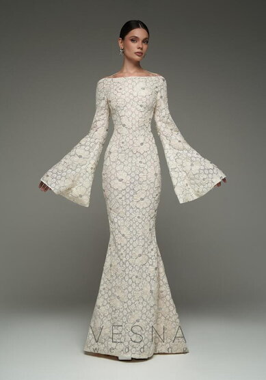 Свадебное платье Элли Флер-V70086 - Свадебный салон Vesna (Москва)