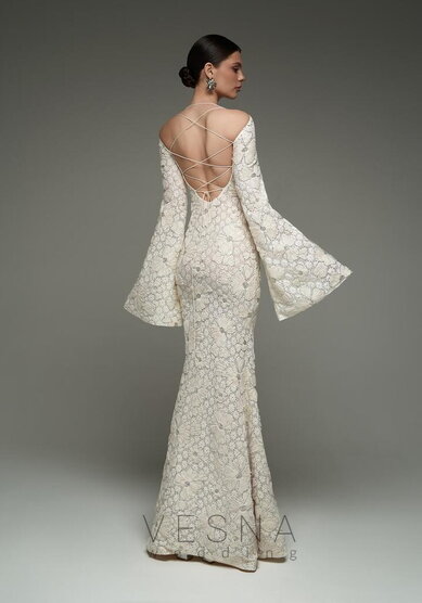 Свадебное платье Элли Флер-V70086 - Свадебный салон Vesna (Москва)