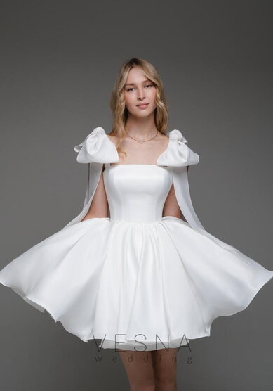 Свадебное платье Ника Вайт Люкс-V70095 - Свадебный салон Vesna (Москва)